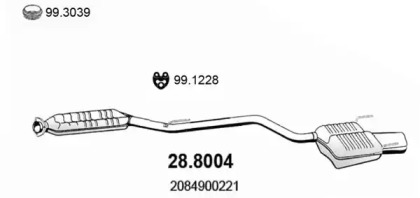 Амортизатор ASSO 28.8004