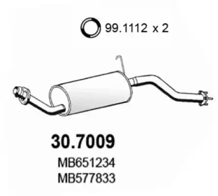 Амортизатор ASSO 30.7009