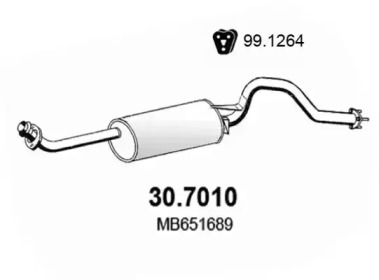 Амортизатор ASSO 30.7010