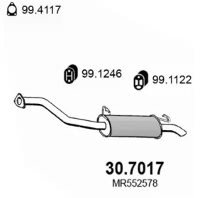 Амортизатор ASSO 30.7017