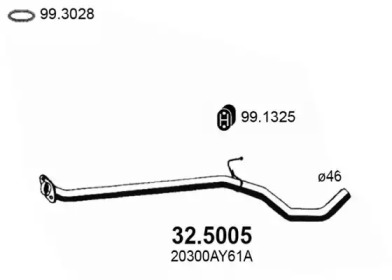 Трубка ASSO 32.5005