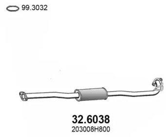 Амортизатор ASSO 32.6038