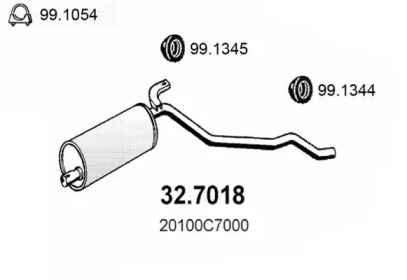 Амортизатор ASSO 32.7018