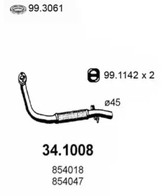 Трубка ASSO 34.1008