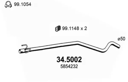 Трубка ASSO 34.5002