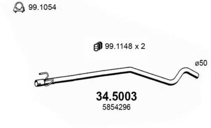 Трубка ASSO 34.5003