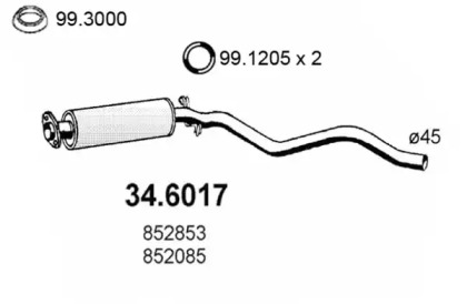 Амортизатор ASSO 34.6017