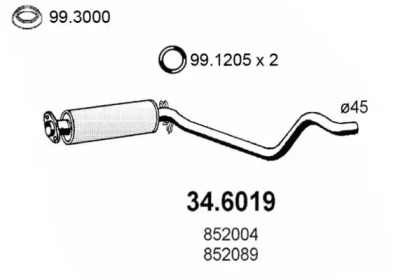 Амортизатор ASSO 34.6019