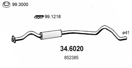 Амортизатор ASSO 34.6020