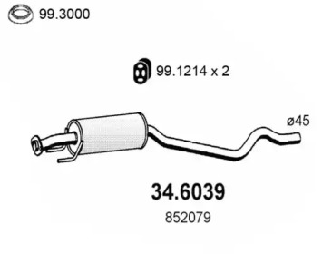 Амортизатор ASSO 34.6039