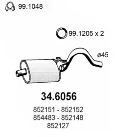 Амортизатор ASSO 34.6056