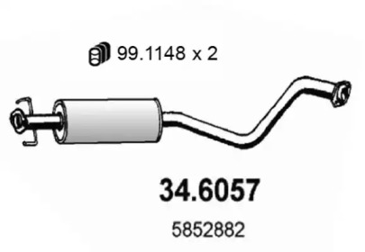 Амортизатор ASSO 34.6057