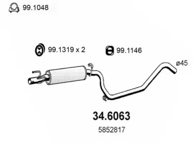 Амортизатор ASSO 34.6063