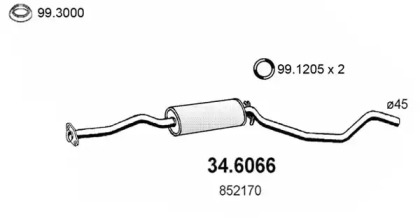 Амортизатор ASSO 34.6066