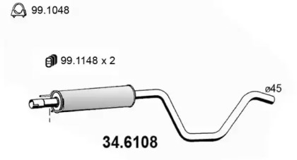 Амортизатор ASSO 34.6108