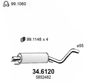 Амортизатор ASSO 34.6120