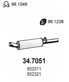 Амортизатор ASSO 34.7051