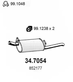 Амортизатор ASSO 34.7054