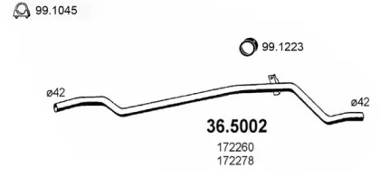 Трубка ASSO 36.5002