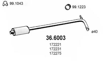 Амортизатор ASSO 36.6003