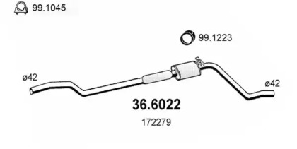 Амортизатор ASSO 36.6022