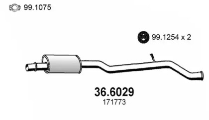 Амортизатор ASSO 36.6029