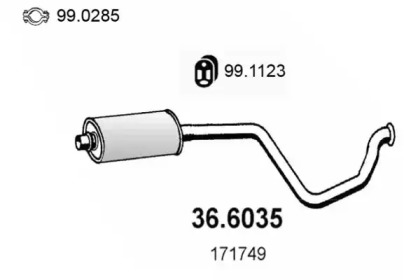 Амортизатор ASSO 36.6035