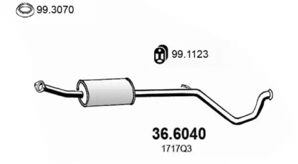 Амортизатор ASSO 36.6040