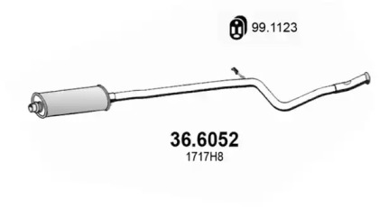 Амортизатор ASSO 36.6052