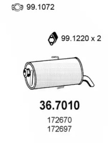 Амортизатор ASSO 36.7010