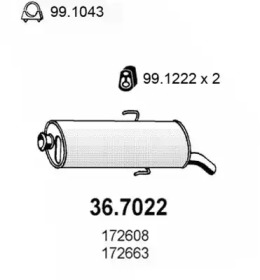 Амортизатор ASSO 36.7022