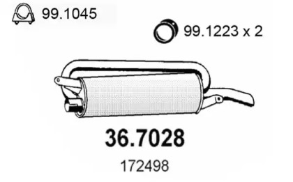 Амортизатор ASSO 36.7028