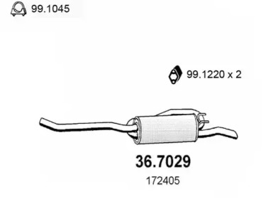 Амортизатор ASSO 36.7029