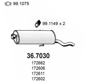 Амортизатор ASSO 36.7030