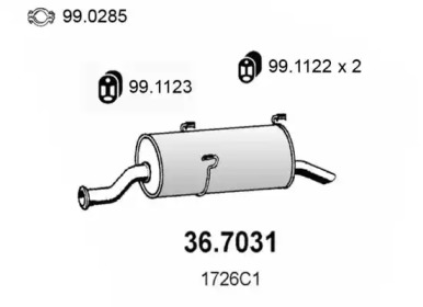 Амортизатор ASSO 36.7031