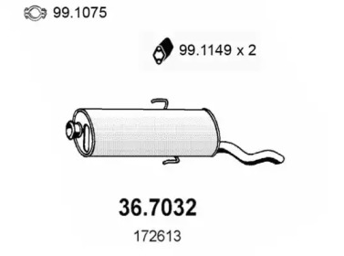 Амортизатор ASSO 36.7032