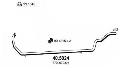 Трубка ASSO 40.5024