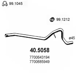 Трубка ASSO 40.5058