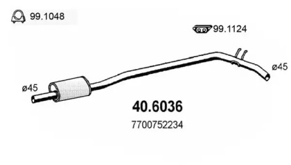 Амортизатор ASSO 40.6036