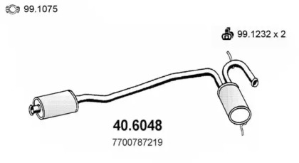 Амортизатор ASSO 40.6048