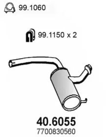 Амортизатор ASSO 40.6055