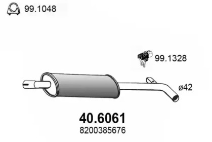 Амортизатор ASSO 40.6061