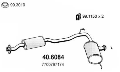 Амортизатор ASSO 40.6084