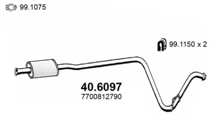 Амортизатор ASSO 40.6097