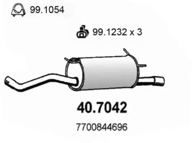 Амортизатор ASSO 40.7042