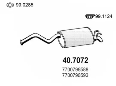 Амортизатор ASSO 40.7072