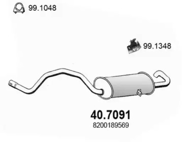 Амортизатор ASSO 40.7091