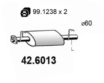 Амортизатор ASSO 42.6013