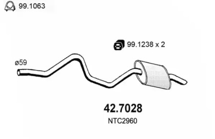 Амортизатор ASSO 42.7028