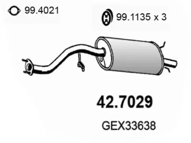 Амортизатор ASSO 42.7029